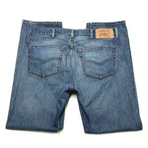 LEVI'S 501 BUTTON FLY STRAIGHT DISTRESSED JEANS